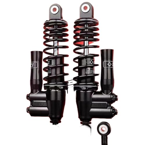 290 mm 320 mm Ajustable de Gas Ajustable Motocicleta Choque Trasero Compatible con cygnusx n MAX rsz NIU ninebot Scooter Bicicletas de Suciedad(320MM Black)