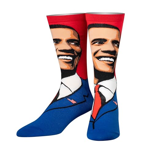 Cool Socks - Obama Political Election Crew Socks, Size Large
