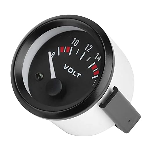 Gorgeri Voltímetro de Coche Universal de 12V 52mm/2in Medidor de Voltaje 8-16V BX100007