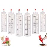 【Muchos Usos】Perfecto para almacenar todas las salsas / líquidos: salsa marrón, aceite de oliva, ketchup, mostaza, mayonesa, salsa picante, salsa de soja, jarabe de arce, aderezo para ensaladas, etc. Perfecto para barbacoas, viajes de campamento y más.