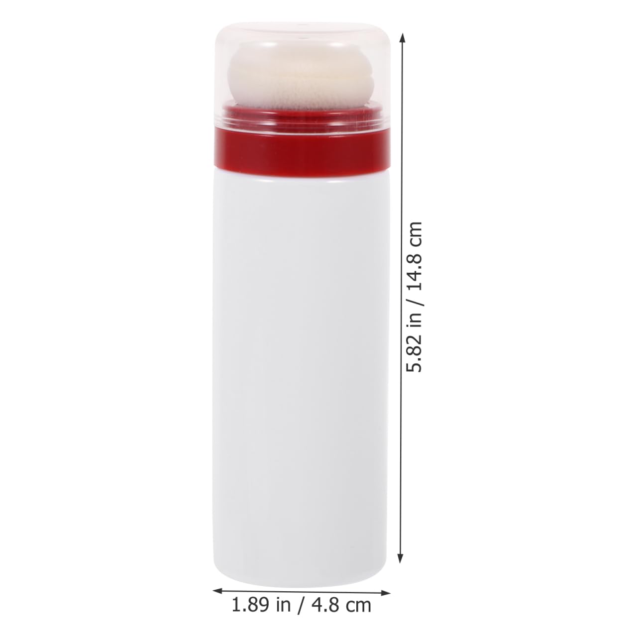 VICASKY Puderquaste puder dose Babypuder-Box Reisepuderbox für Babys Puderflasche mit Puff Behälter für Pufferflasche Abs puder puff Talkumpuder Flasche Talkumpuderhalter Plastik Weiß