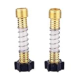 2Pcs Flexible Hose Protector-Eliminates Hose Crimping and Straining at Faucets and Water Connections, Creates Hose Flexibility
