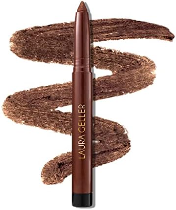 LAURA GELLER NEW YORK Kajal Longwear Kohl Eyeliner Pencil with Caffeine, Smooth & Blendable Makeup, Dark Brown