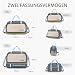 BAGROUPS Handgepäck Tasche 55x40x23 Lufthansa Faltbare Wasserdicht Reisetasche 55 x 40 x 23 cm Groß Erweiterbar Handgepäck für Flugzeug Diebstahlsichere Sporttasche für Weekender Fitness Damen Herren