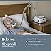 CPAP Hose Holder with Anti-Unhook for Bed Avoid Tangle and Prevent Blockage，CPAP Hose Hanger for Tube Bedside & Sleep，CPAP Accessories Supplies No Punching Require(2P White)