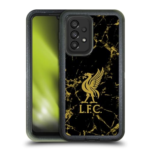 Étui antichoc Galaxy A33 5G Liverpool FC design marbre noir et or premium