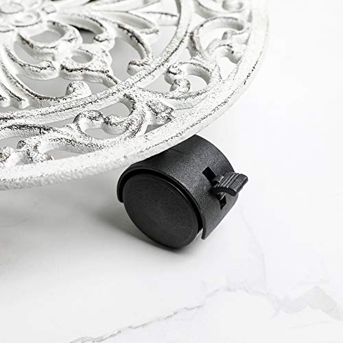 Whole Housewares | Bathroom Wastebasket | Mosaic Glass Decoration | Bathroom Décor | Bathroom Accessory | Glass Garbage Can | 7.5" X 10" (Silver) #TOP6