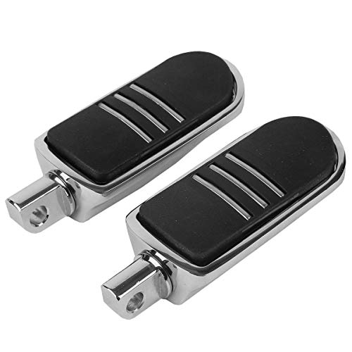 TCMT incrustations de chrome en caoutchouc Streamliner Piquets de pied pour moto Footpeg Ensemble de Repose-pieds pour Harley V-rod 2002-2013