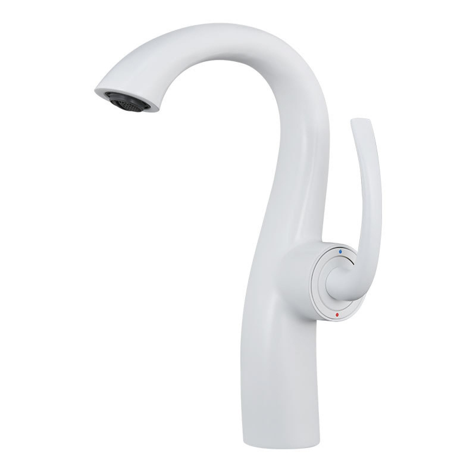 Bathroom Hot and Cold Washbasin Faucet, White