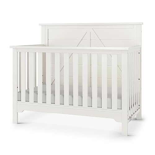 Forever Eclectic Woodland 4-In-1 Convertible Baby Crib, Brushed Cotton #TOP7