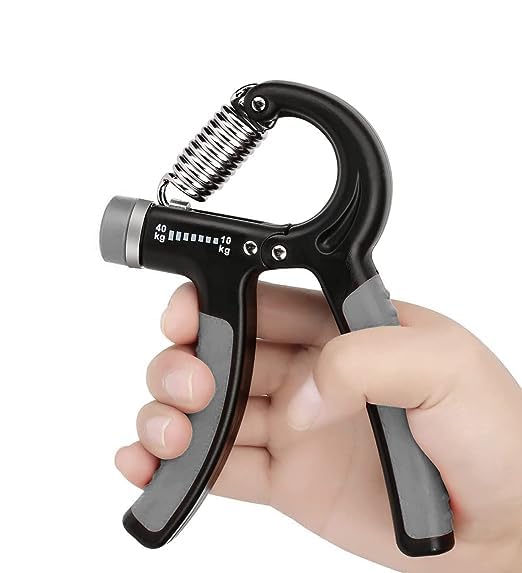 Image of Fitfix Adjustable Hand Grip Strengthener, Hand Gripper for Men & Women for Gym Workout Hand Exercise Equipment to Use in Home for Forearm Exercise, Finger Exercise Power Gripper (10-40 Kg) Black
