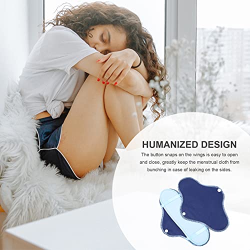 DOITOOL Absorventes Reutilizáveis Lavável Menstruais Pads Mulheres Forro Calcinha Incontinência Almo