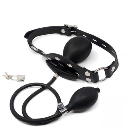 Gag gonflable de bouche en silicone pour limiter les cris BDSM