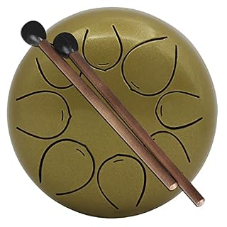 Tambour à langue en acier 5 pouces C-Key Handpan Drum 8 Notes Instrument de percussion pour la méditation personnelle… - Les Beatles, Paul McCartney, John Lennon, RIngo Starr, George Harrison