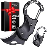 OOPERAY Dog Dad Gifts for Men Fathers Day, EDC Box Cutter-BEST DOG DAD EVER, Fathers Day Birthday Gifts, EDC Gadget Gift for Camping Hiking Fishing