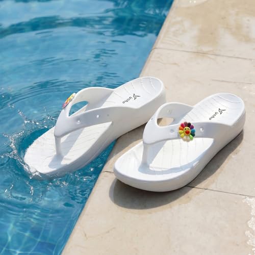 Image of YOHO Drizzle Soft Slippers for Women, Mild Acupressure, Lightweight, Anti Skid & Slip, Diabetic Footwear for Woman, Home Wear Bathroom Chappal for ladies | Waterproof Monsoon & Rainy Footwear