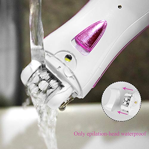 ElectriBrite Facial Hair Removal Epilators for Women Cordless Electric Tweezers Ladies Face Epilator Rechargeable Hair Remover for Upper Lips Chin Arms Legs Bikini