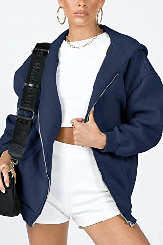 Image of PRETTYGARDEN Women's Fall Zip Up Hoodies Sweatshirts