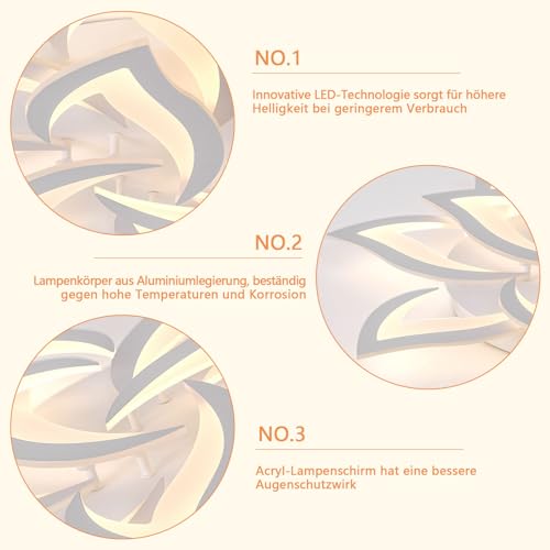 Éclairage de plafond LED 120W programmable par télécommande et application - 4
