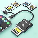 【Transfert de données à haut débit 10 Gbit/s】 Ce lecteur de carte CF Express utilise la technologie USB 3.2 Gen2 pour garantir des vitesses de transfert de données ultra-rapides pouvant atteindre 10 Gbit/s. Il prend en charge le transfert rapide de formats photo standard tels que JPEG et RAW, ainsi que de formats vidéo SD et HD tels que H.264 et MPEG-4. Grâce à la vitesse de transfert élevée de ce lecteur de carte CF Express A, vous bénéficiez d'un flux de travail rapide et efficace lors du transfert de fichiers volumineux.