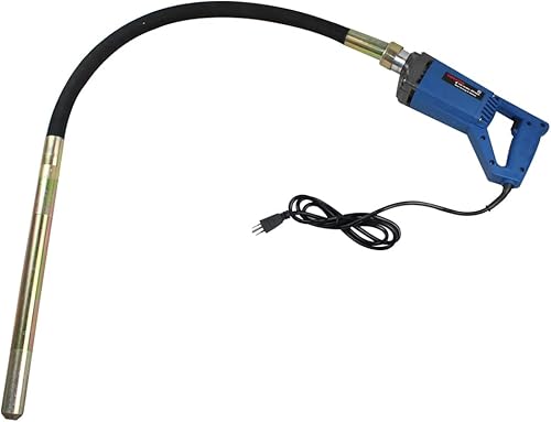 Vibrador de hormigón enchufable de 5 pies, vibrador de hormigón eléctrico de mano de 1300 W, 5000 RPM, vibrador de hormigón portátil removedor de
