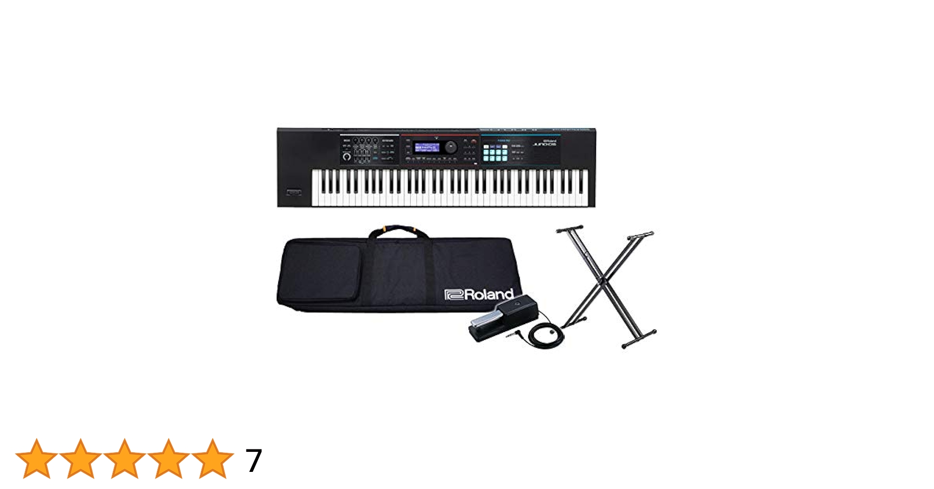 美品 Roland JUNO DS76 シンセサイザー 76鍵スタンド・ケース付