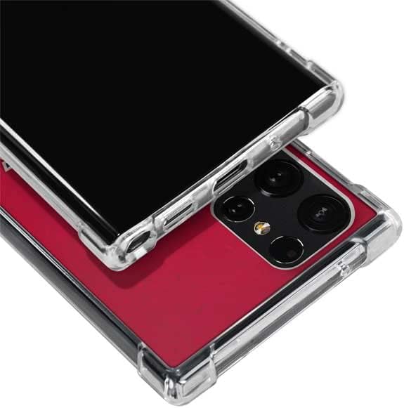 Skinit Clear Phone Case Compatible with Galaxy S22 Ultra - Officially Licensed NHL Washington Capitals Distressed Design