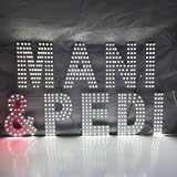 EPL Signs 24"x14" MANI&PEDI White/Red LED Sign Super Bright On-Off 1G, Eye-Catching, Salon & Beauty Business Decor & Storefront Display