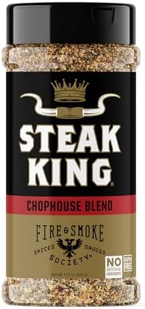 Fire & Smoke Society Steak King Steak Seasoning | 11.5 oz | Steak Rub