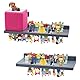 Gieanoo for Toniebox Regal,Tonie Regal Mädchen für 70-75 Zeichen Kiefer Holz Wand schwebend Kreative Regals Tonie Figuren Kompatibel Ladestation für Kinderzimmer,Babyzimmer