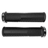 Peaty's Monarch Pro Mountain Bike Impugnature - Texture Fungo per Comfort sul Trail, Dual Compound con Nucleo Ammortizzante, BMX, E-Bike & MTB - Sottile 30-32mm, Nero