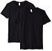 Fruit of the Loom Men's V-Neck T-Shirt (2 Pack), Black, XX-Large