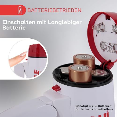 Pyle Megaphon mit Sirene, Signalhorn – Siren Megaphone – Mini Megafon Kinder & Erwachsene 20W, Faltbare Megaphone mit Sirene & Mikrofon, Lautstärke Einstellbar & Batteriebetrieben Reichweite: 550m