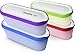 SUMO Homemade Ice Cream Containers: Insulated Tub. Dishwasher Safe. 1.5 Quart (4-Pack, Rainbow)
