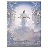 Jesus Second Coming Canvas Wall Art Print Poster Picture Modern Office Home Room Decor 12x16inchs(30x40cm)