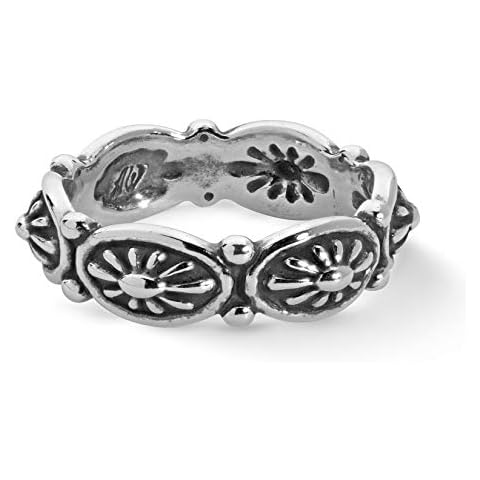 American West Sterling Silver Women's Ring Concha Design Size 7 Cover
