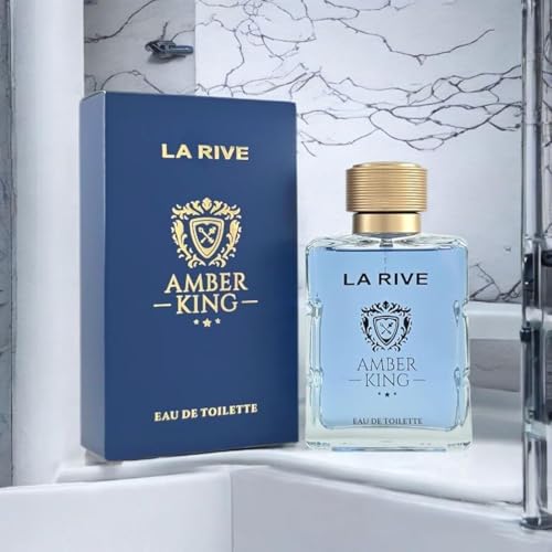 La Rive Amber King - Agua de colonia para hombre, 100 ml,...