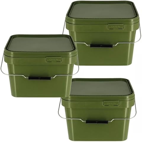 DNA Leisure 5L & 10L Fishing Bait Buckets Cover