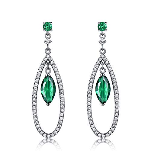 Boucles d'oreilles pendantes femme argent mariage zircone