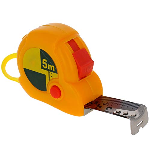 Utoolmart コンベックス メジャー 巻尺 テープ長さ5m ステンレステープ ロックタイプ ロック機能付き メートル 距離測定器 測定器 目盛り 見やすい diy 作業工具 大工道具 1個入り