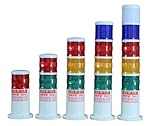 3 Colors Industrial Signal Tower Safety Stack Alarm Light lamp LED Red Green Yellow Lamp LED Plastic Indoor 3 Layer Barrel Type(3 Layer)