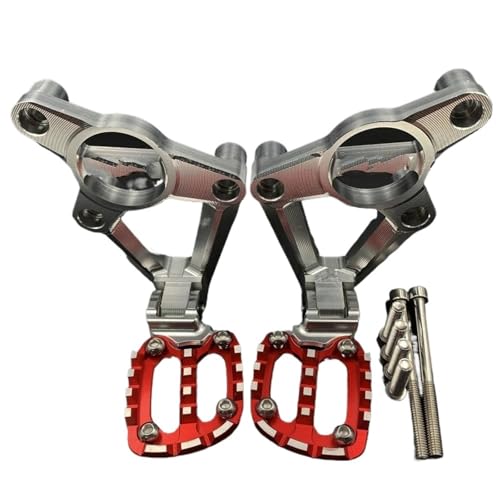 �o�C�N�p�X�e�b�v�t�b�g�y�O XADV 750 2017-2020 �p �A���~�� ���A�y�_�� �t�b�g�X�^���h �܂肽���ݎ�(Silver red)