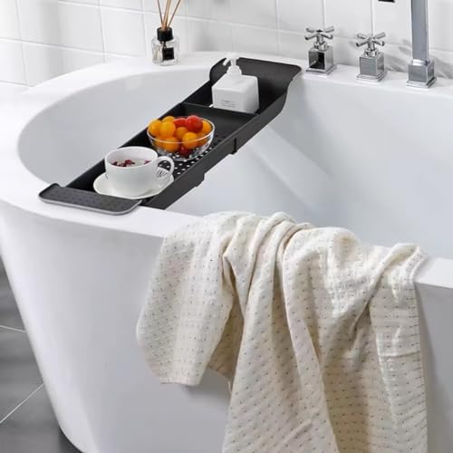 Bandeja de baño para evitar caídas de teléfonos y libros gris 5