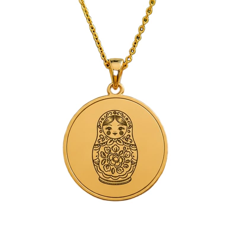 Collier Matriochka argent 925 doré, sublimer votre style bohème au quotidien