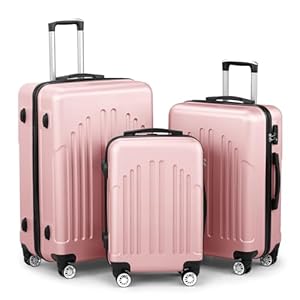 Karl home Luggage Sets 3 Piece, ABS...