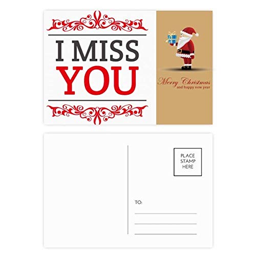 Cartes postales Saint-Valentin I Miss You pour exprimer un manque avec tendresse