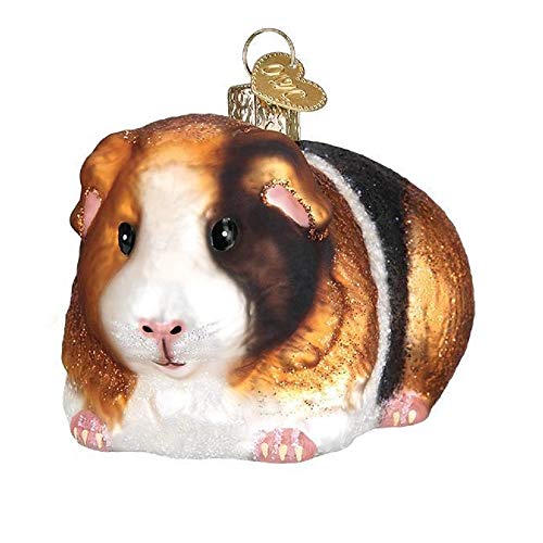 Old World Christmas Guinea Pig Glass Blown Ornament for Christmas Tree, Handcrafted...