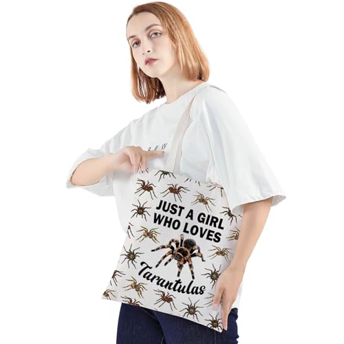 JNIAP Tarantula Spider Tote Bag Tarantula Lover Gift Tarantula Mom Gift Arachnologist Gift Spider Lover Shoulder Bag3