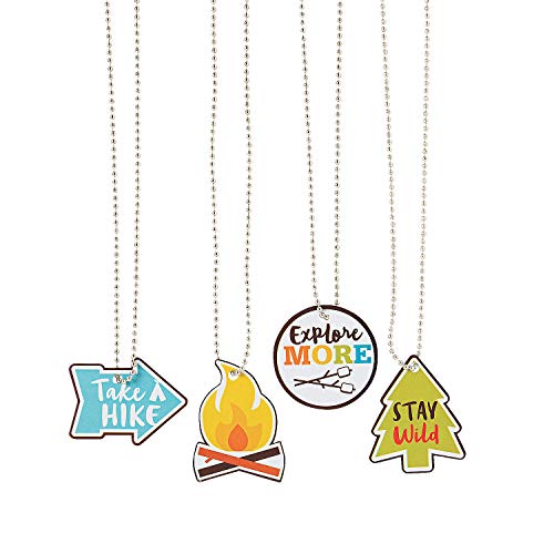 Fun Express Camp Dog Tag Necklaces - Jewelry - VBS