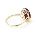 Imagen de 7.93 carat 14 K oro macizo anillo con Natural forma Oval Ruby y genuino diamantes